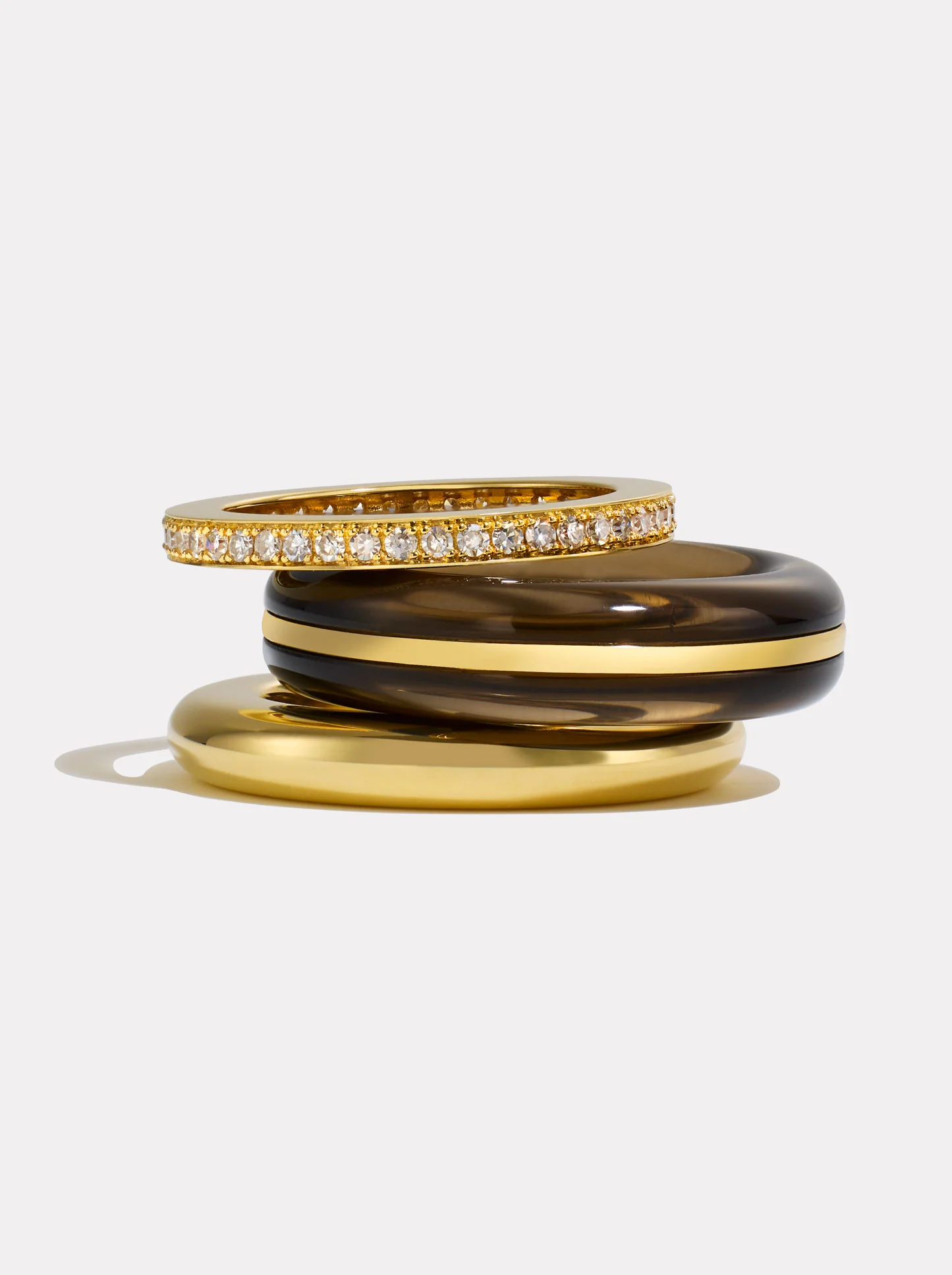 Stack_Classic Ring Stack | Smokey Quartz - 50 - Image 4