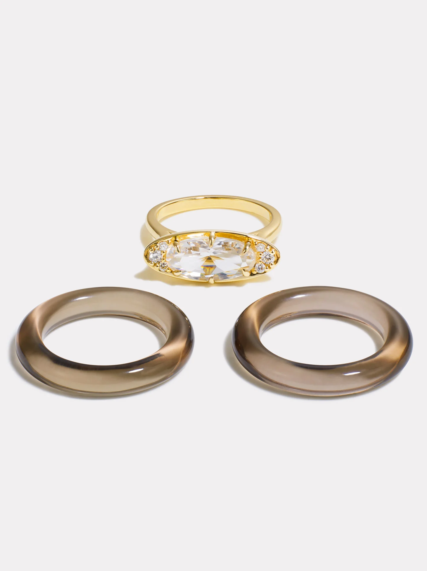 Stack_Ellipse Ring Stack | White Topaz - 53 - Image 4
