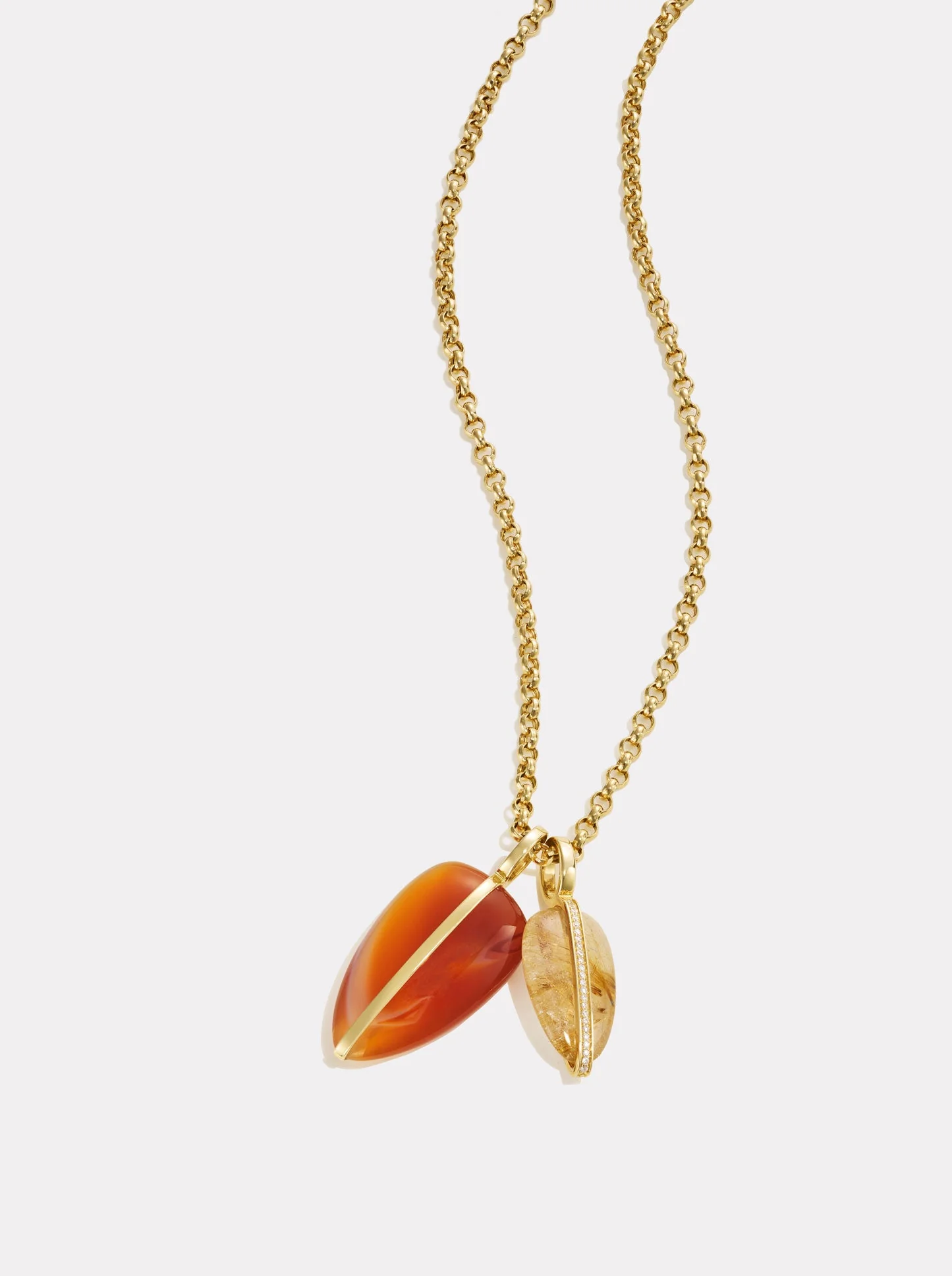Large Pebble Pendant | Red Carnelian - Image 4
