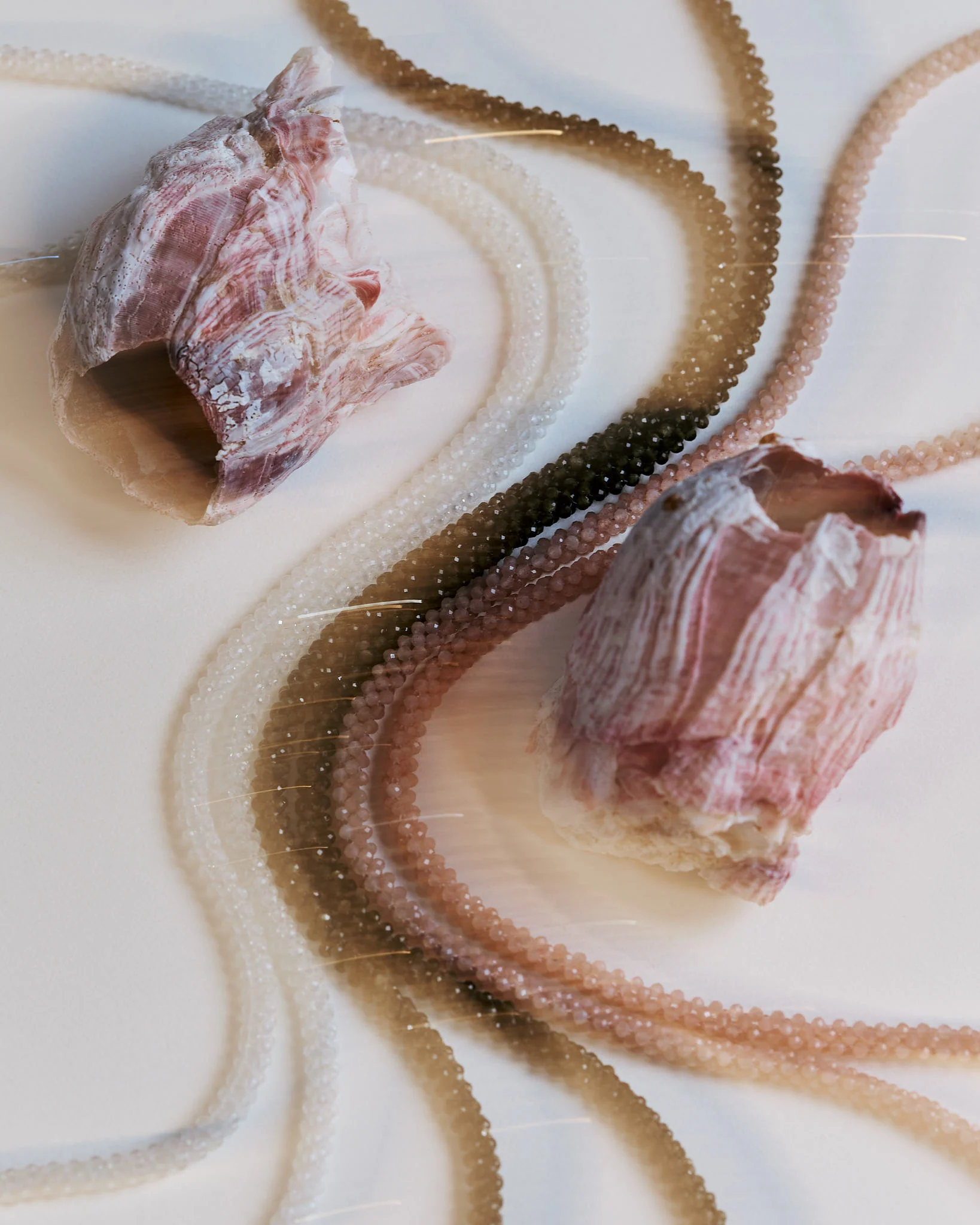 Lumina Strand | Peach Moonstone - 80cm - Image 3