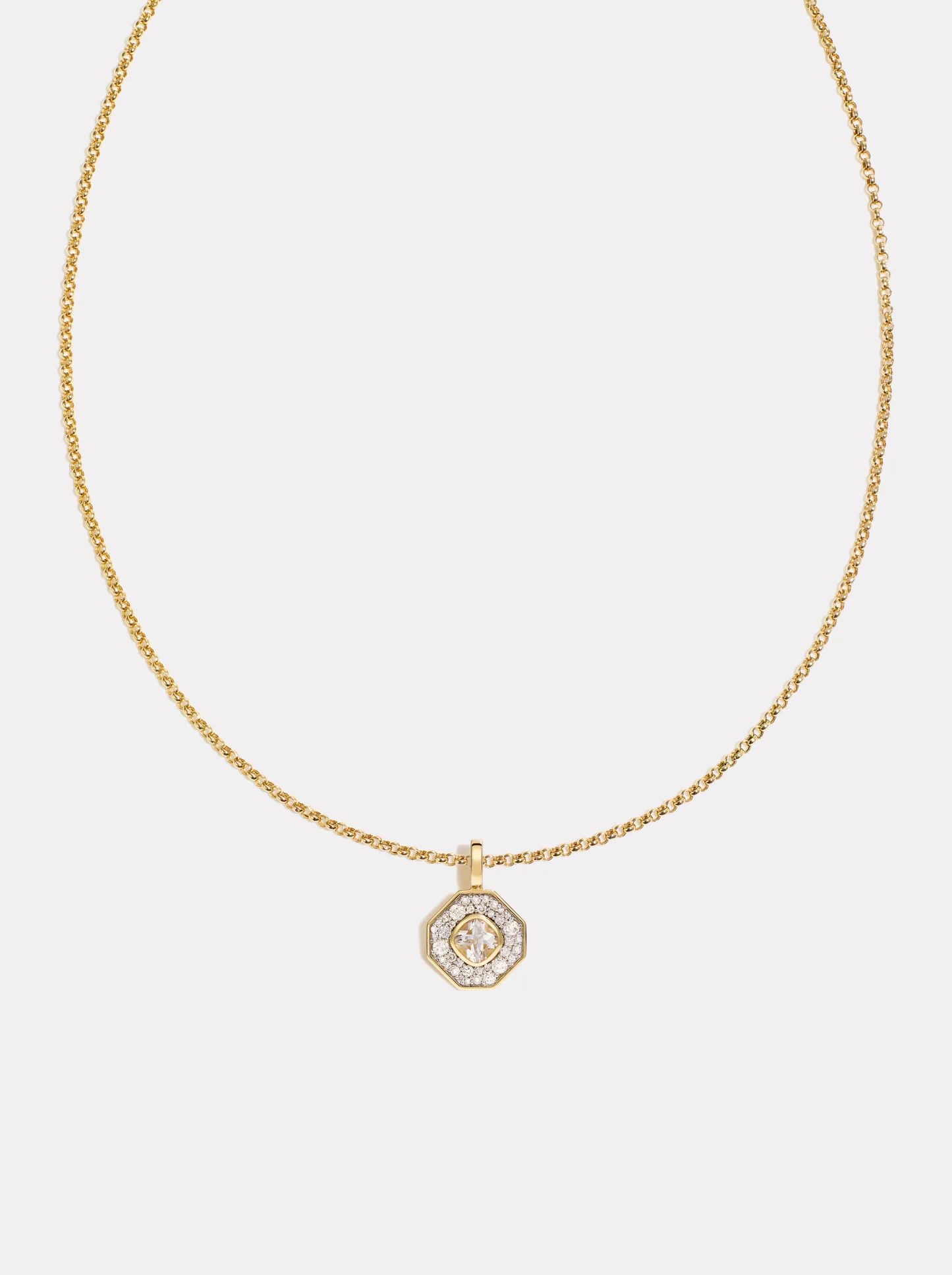 Reverie Pendant - Diamond & White Topaz - Image 3