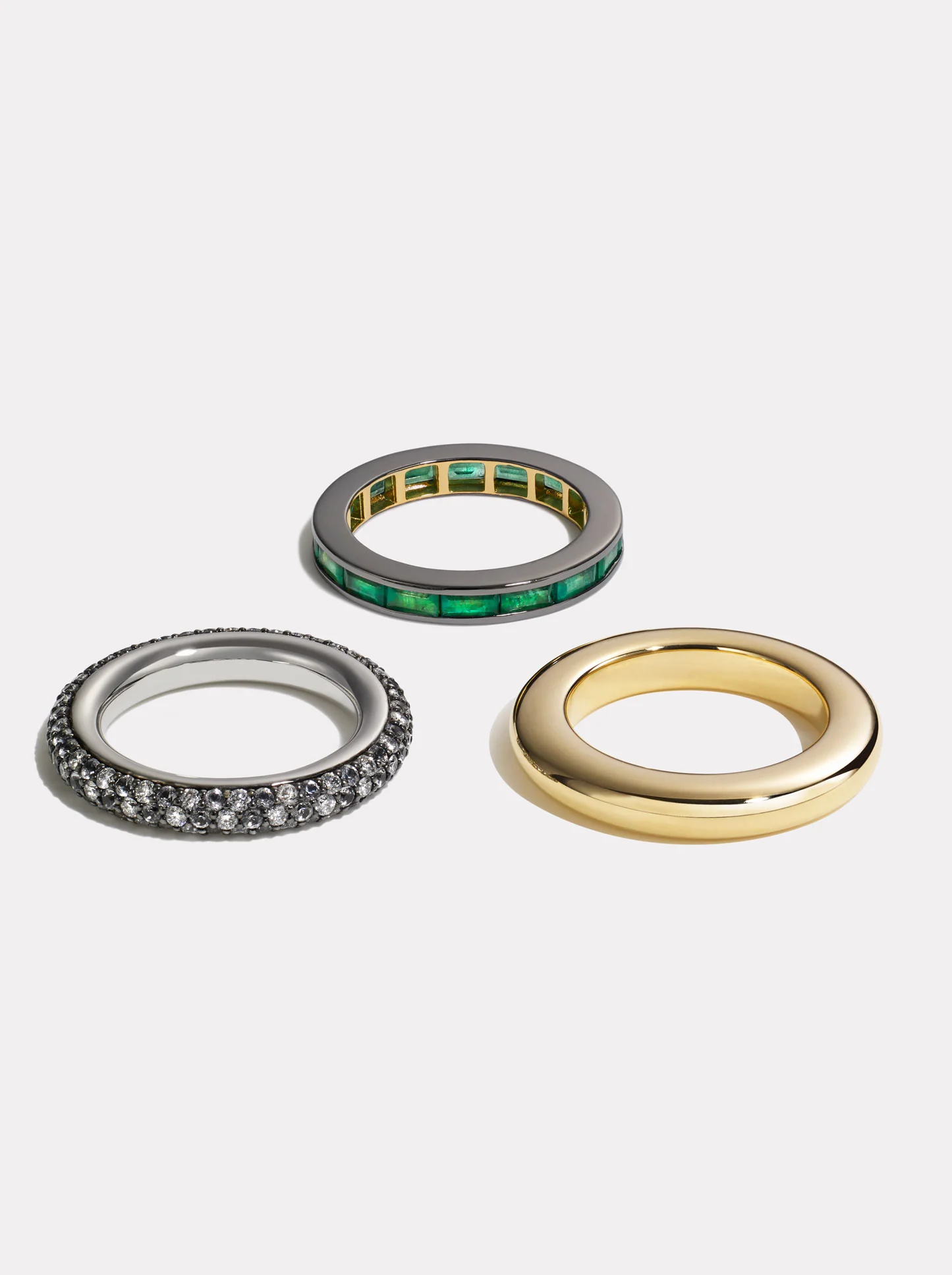 Stack_Reverie Emerald Prism Ring Stack - 54 - Image 4
