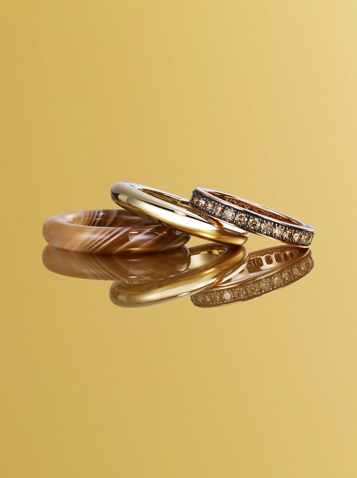 Stack_Kalahari Ring Stack | Botswana Agate - 50 - Image 5