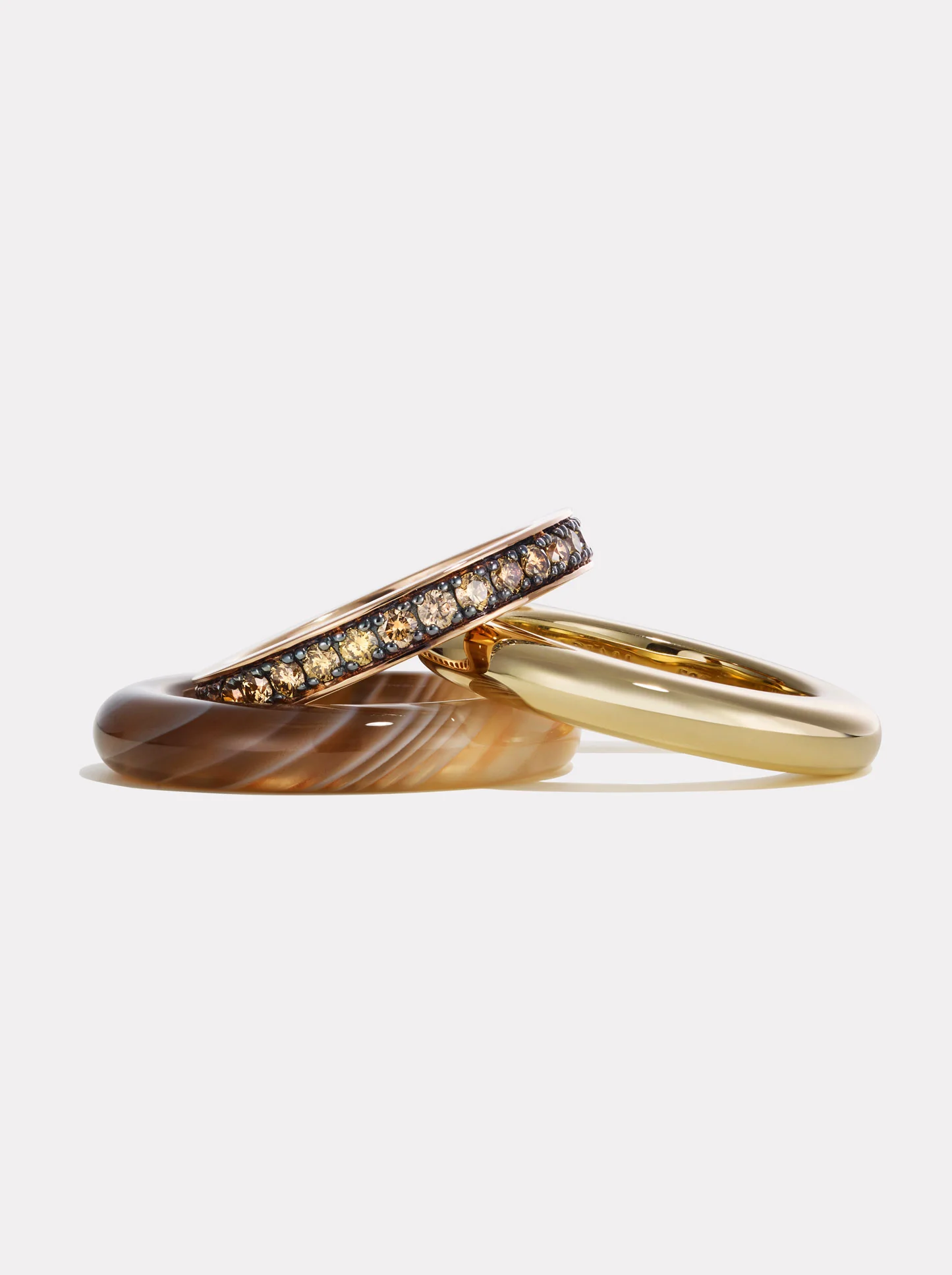 Stack_Kalahari Ring Stack | Botswana Agate - 52 - Image 4
